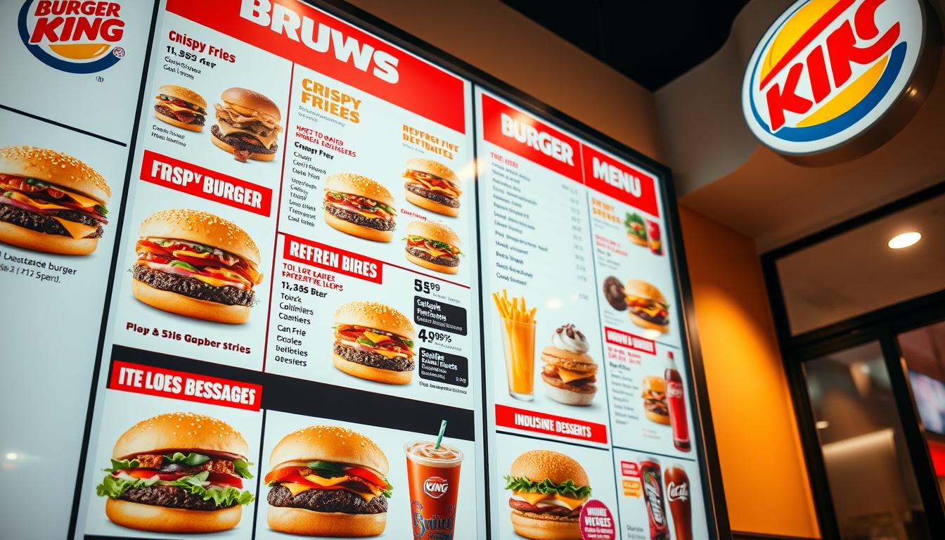 Burger King Menu