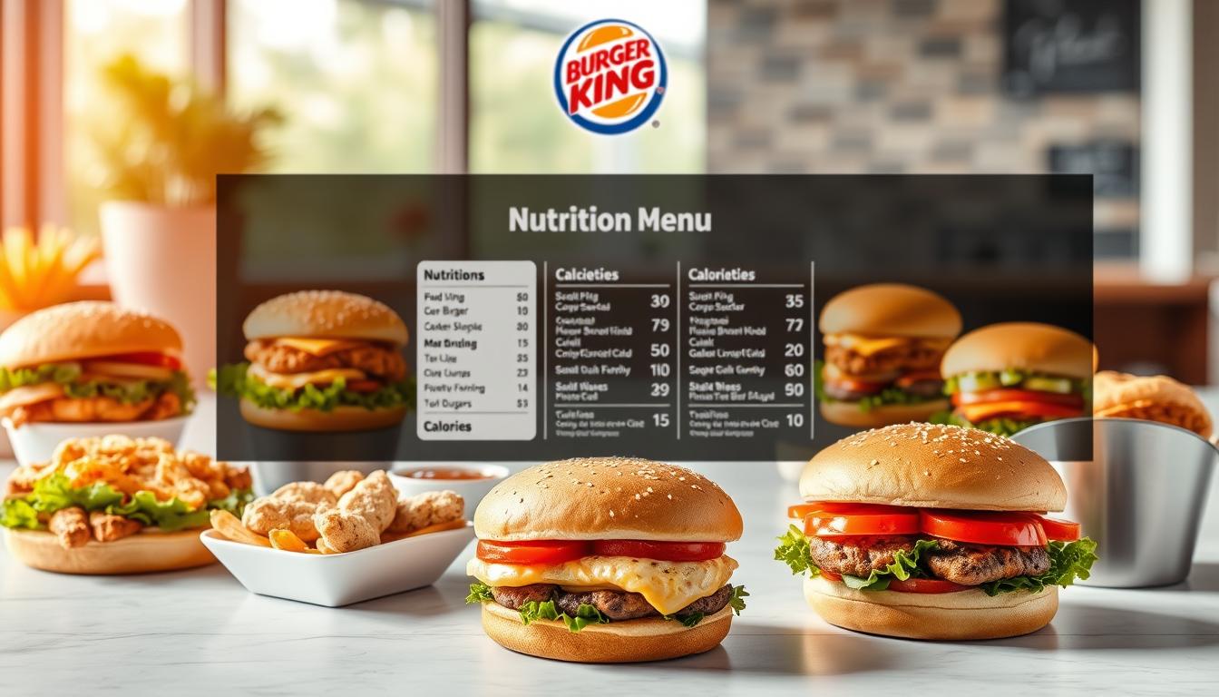 Burger King Nutrition Menu