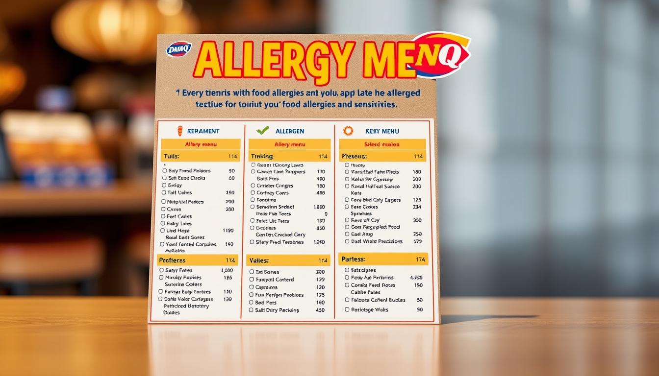 Dairy Queen Allergy Menu