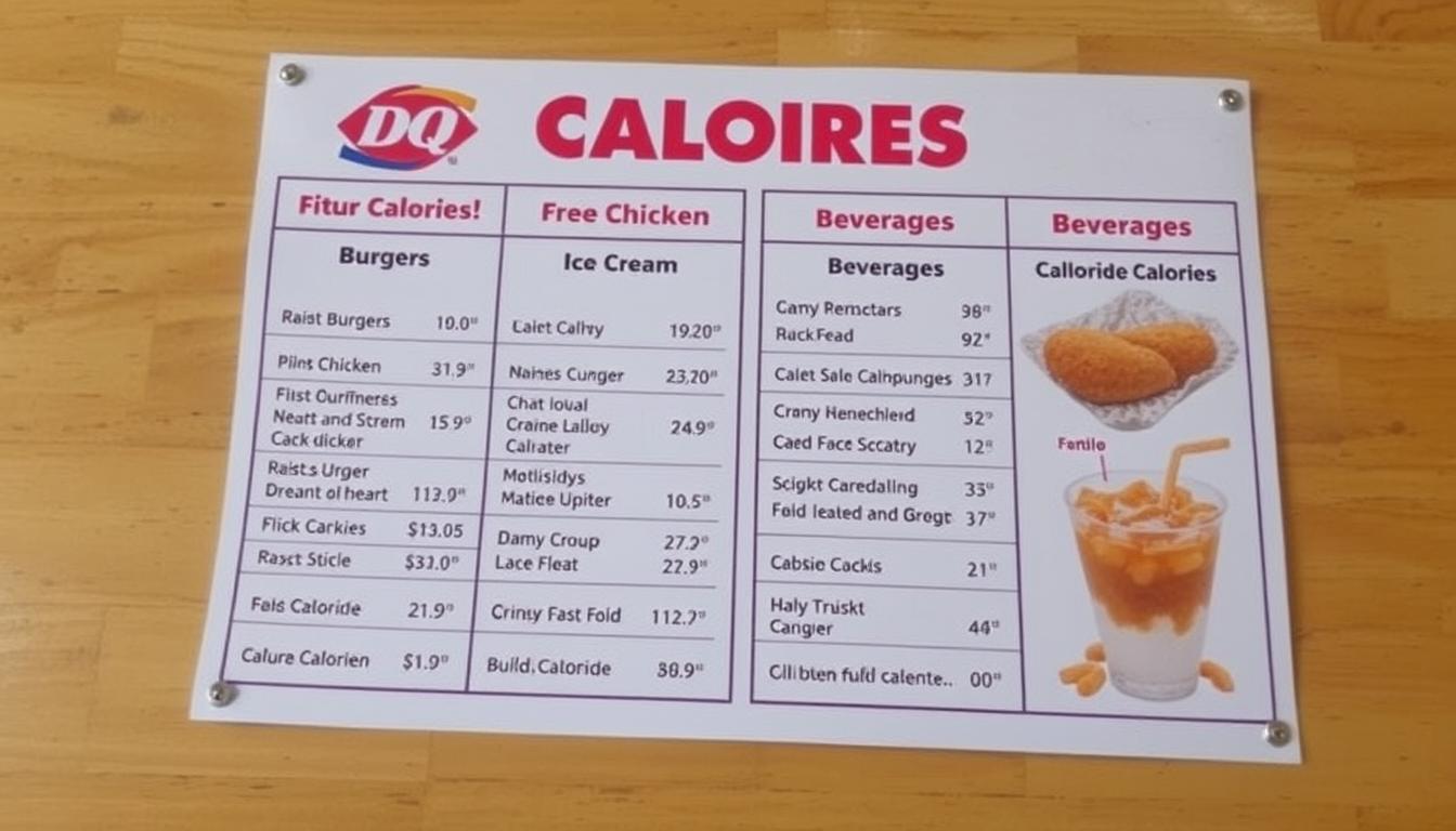 Dairy Queen Calories Menu
