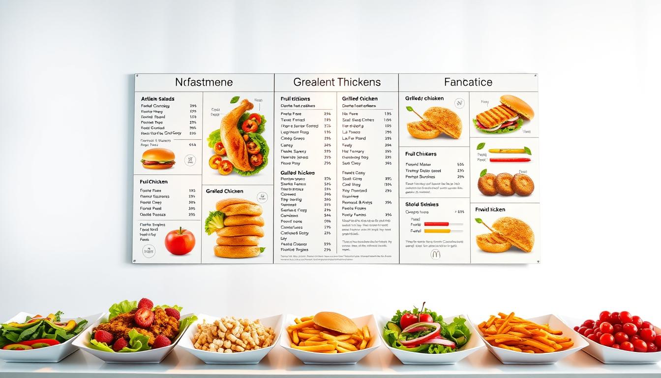 McDonald's Nutrition Menu