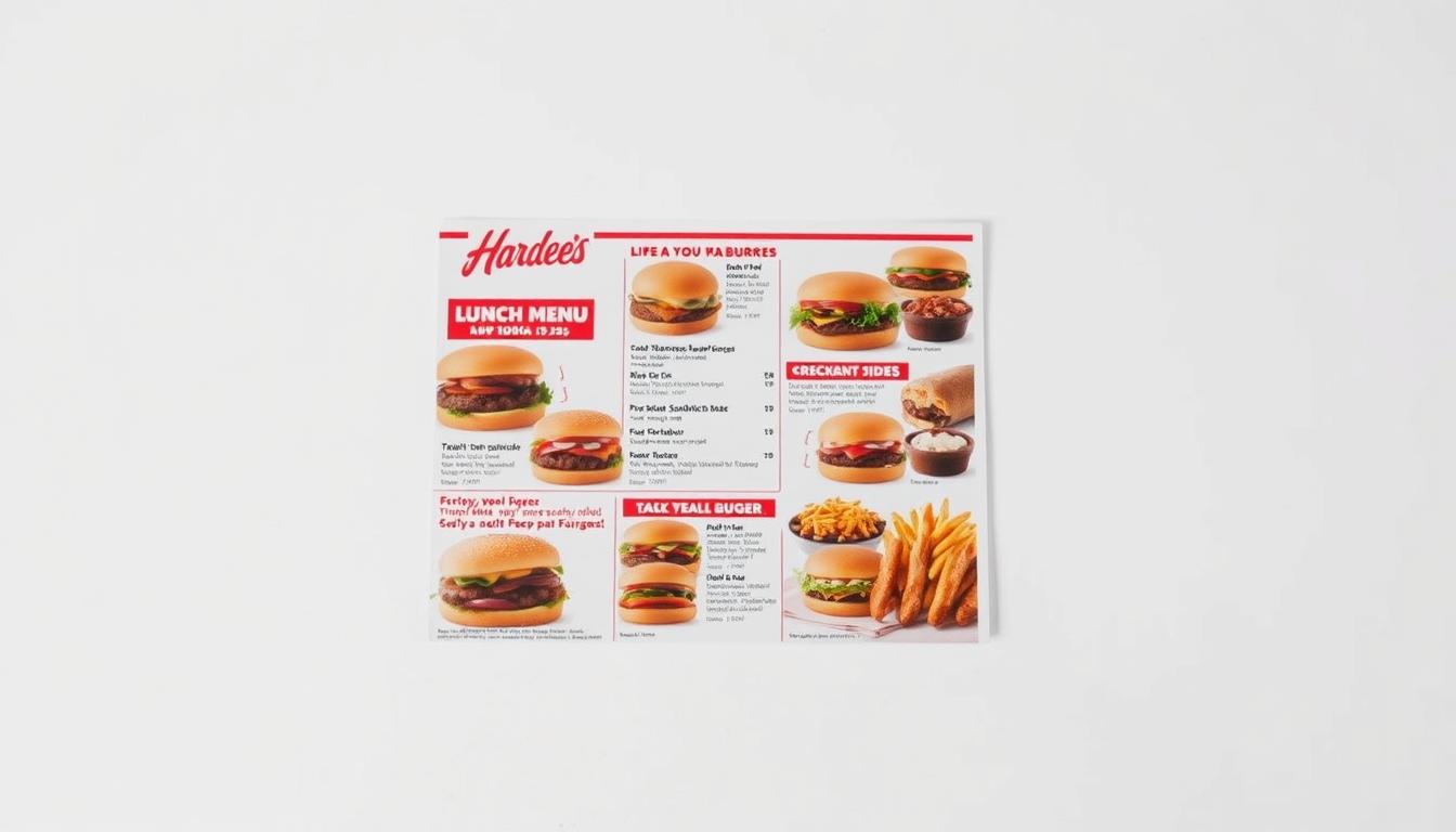 hardees lunch menu