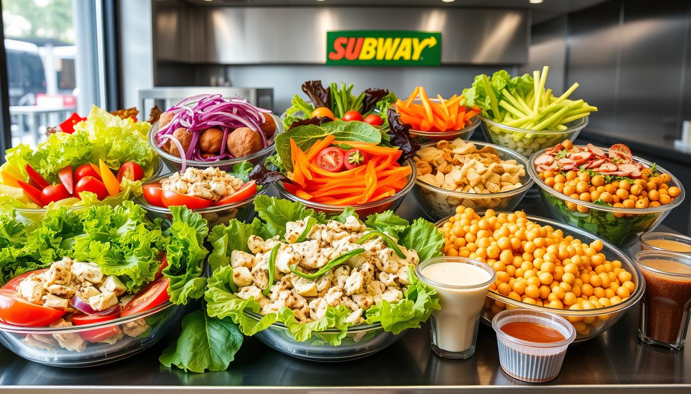 subway salad menu