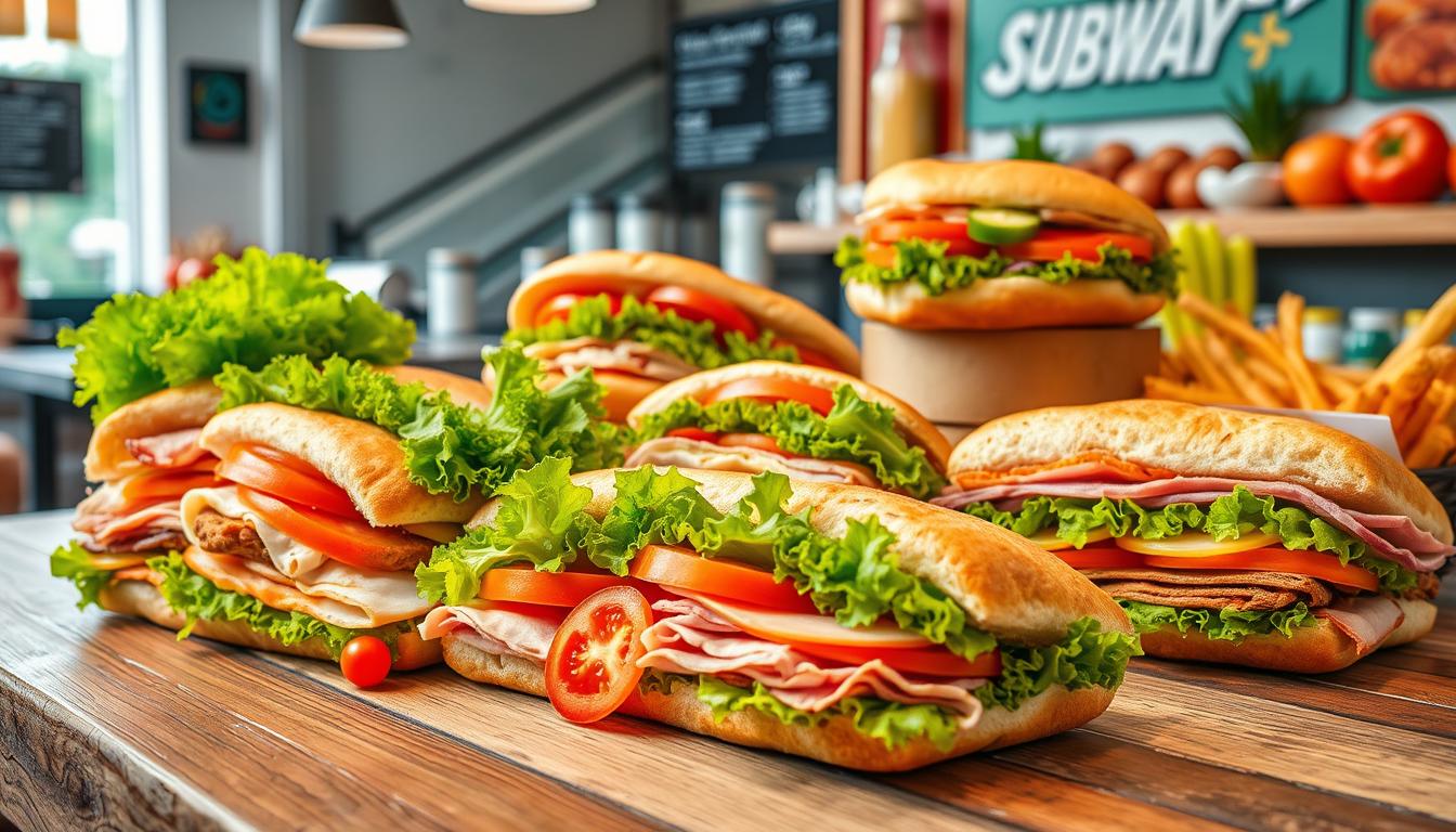subway sandwich menu