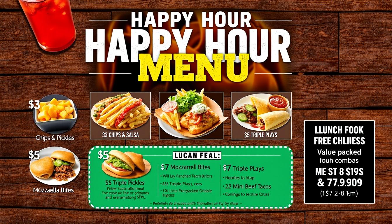 twin peaks happy hour menu