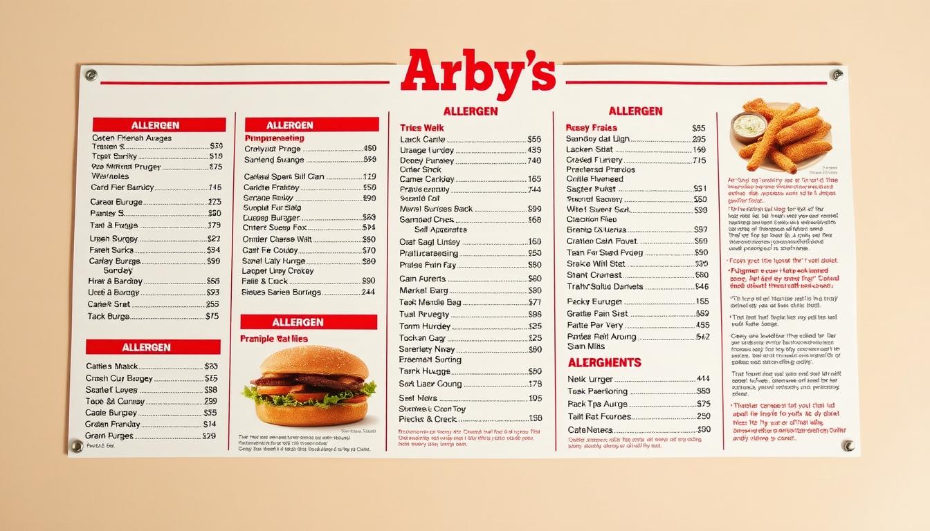 arby's allergen menu