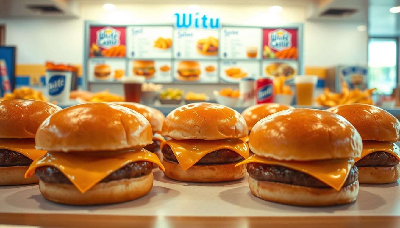 white castle hamburger menu